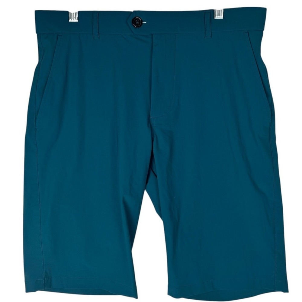 Greyson Shorts Mens Size 32 Golf Performance Stretch Casual Chino Teal Blue
